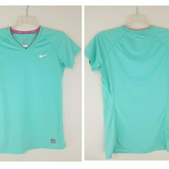 NIKE Pro T Dri- Fit V- Neck Top - Picture 3 of 4